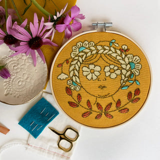 Flower Child Embroidery Kit