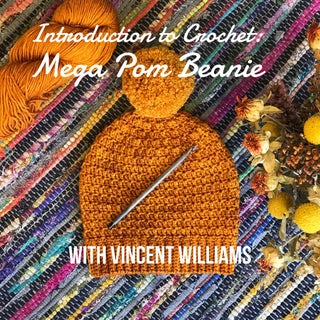 Introduction to Crochet Mega Pom Beanie class