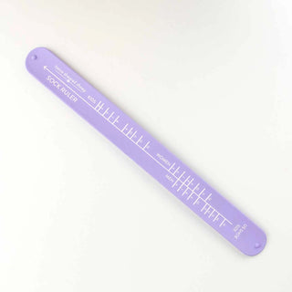 Sock Ruler from Twice Sheared Sheep in Lavender