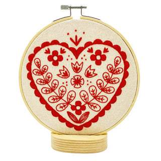 Nordic Heart Embroidery Kit - The Craftivist