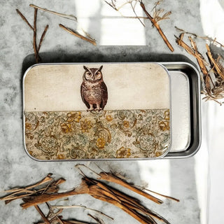 Owl Notions Tin - The Craftivist