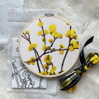 Cornelian Cherry Dogwood Embroidery Kit